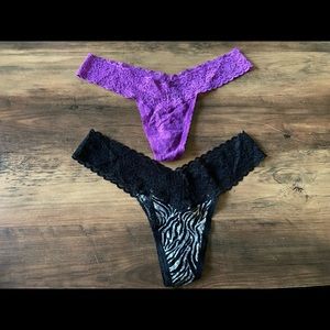 Victoria’s Secret lace thong panty bundle of 2